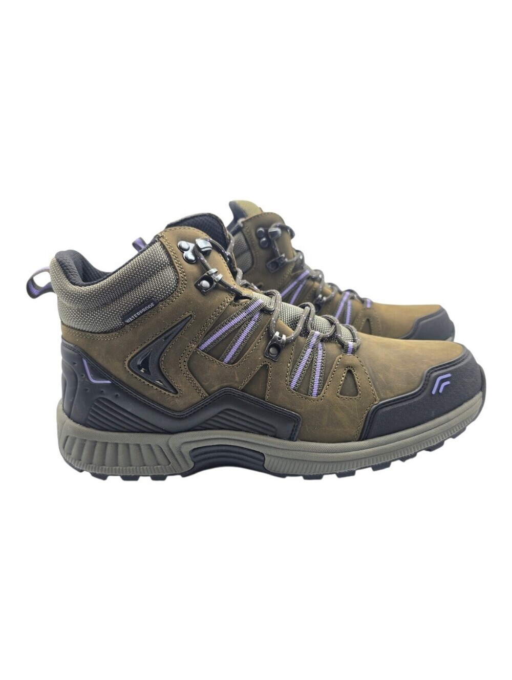 Orthofeet Dakota Women's Waterproof Hiking Boots Olive Brown Size 12 - Picture 3 of 12